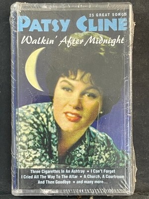Patsy Cline Walkin After Midnight 25 Great Songs Cassette Tape 1996 Country NEW