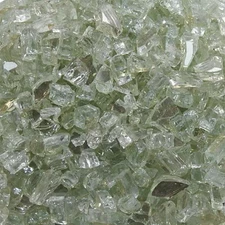10 Lbs. Bag Reflective Fire Pit Fire Glass in Crystal