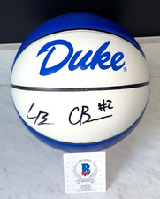 CAMERON CAM & CAYDEN BOOZER DUAL SIGNED DUKE BLUE DEVILS BASKETBALL 2026 BAS