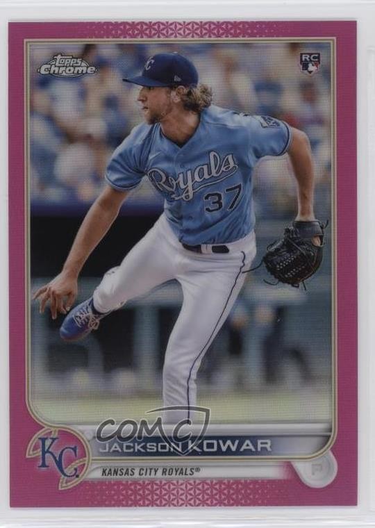 2022 Topps Chrome Pink Refractor Jackson Kowar #188 2k3