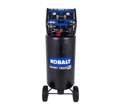 #ad Kobalt QUIET TECH 26 Gallon Portable Electric 150 PSI Vertical Air Compressor $279.00