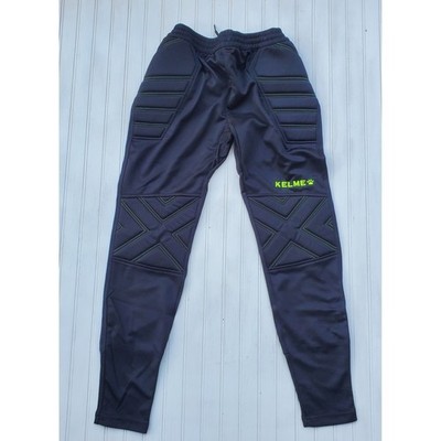 Kelme Kids Goalkeeper Padded Soccer Pants NWT Black Lime Green Youth Size 12