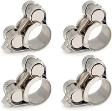 4 Pack T Bolt Hose Clamps Stainless Steel 17 19mm