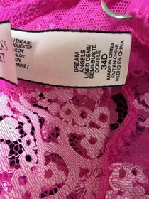 Victorias Secret Dream Angels Pink Demi Bra And Short Set M NWT