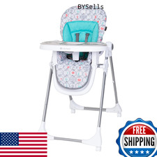 Baby Trend Aspen ELX High Chair Farmers Market - Adjustable, Foldable, 5-Point H