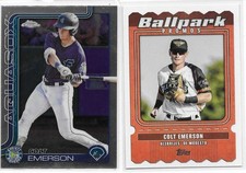 2025 Topps Pro Debut Chrome & Ballpark Promos Colt Emerson Mariners SS Lot