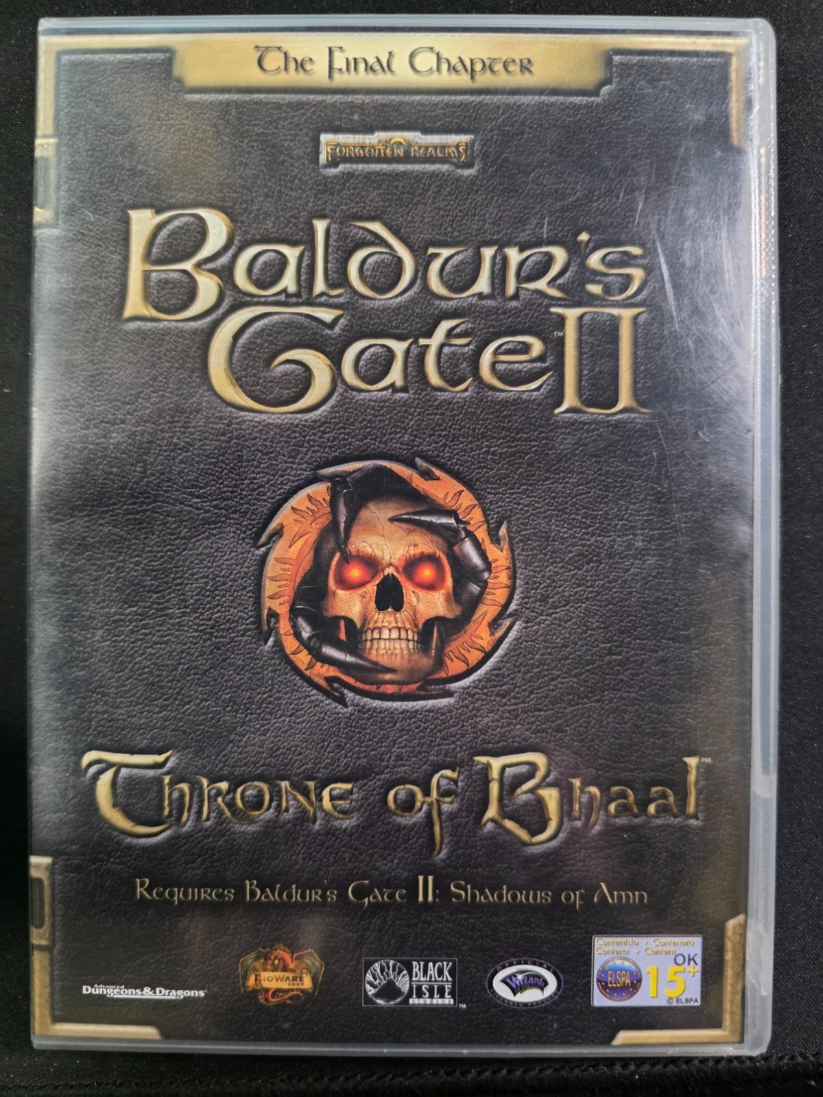 Baldur's Gate II Throne of Bhaal PC CD-ROM Video Game RPG Fantasy Pre Owned