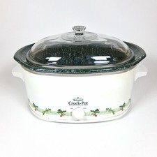 Rival Crock Pot 6 Quart Slow Cooker Oval Removable Stoneware 3760 Tested