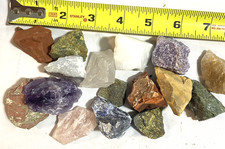 Natural Rough Raw Ready to Tumble Stones Rocks Mixed Sizes 1lb Lot