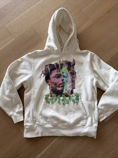 Juice WRLD X Vlone Hoodie, White, Size Large