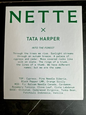 EMPTY BOX FOR Nette X Tata Harper Into The Forest CANDLE 11oz