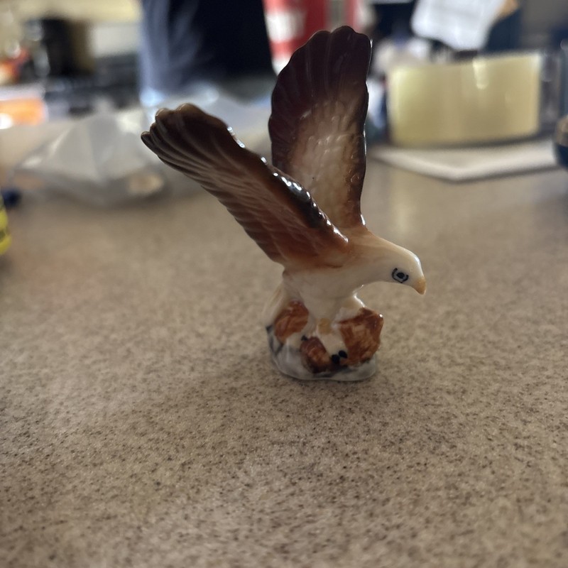 Vintage Miniature Eagle Porcelain Figure