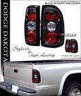 For 1997-2004 Dodge Dakota Jdm Black Altezza Tail Lights Rear Brake Lamps Jy