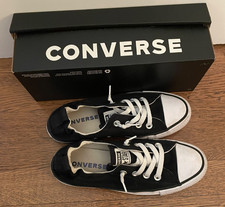 Converse Chuck Taylor All Star Shoreline Women's Sz 7 Black Shoes Slip-On w/ Box