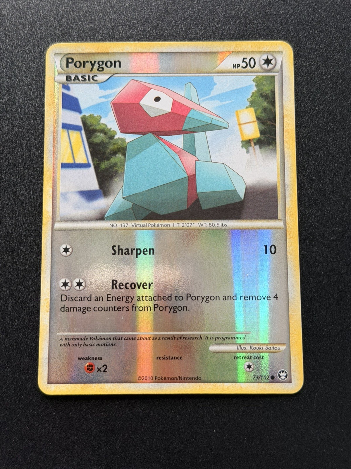 Pokemon TCG Porygon Common Reverse Holo Triumphant 73/102 NM/LP