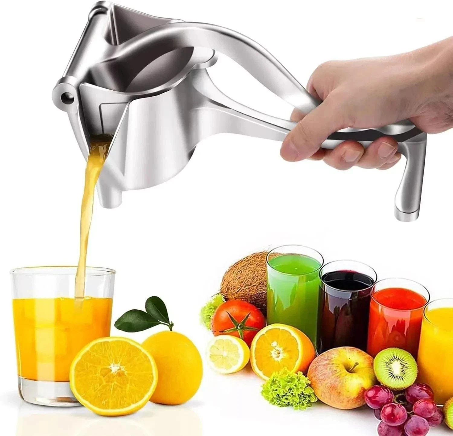 Aluminum Alloy Manual Juicer Hand Lemon Juice Squeezer Fruit Press Extractor