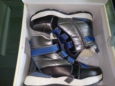 T.Taccardi Girls Winter Boots Silver Metallic Size US 13 UK 12.5 EU 31 NIB D8259