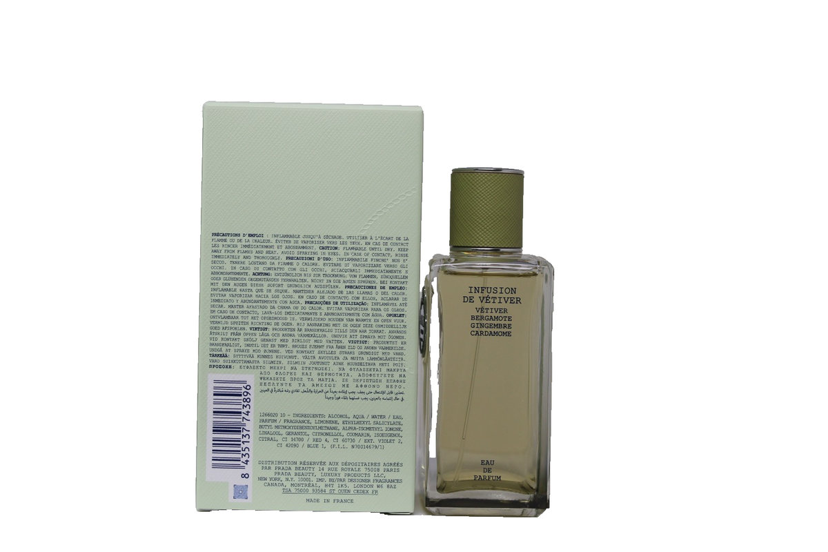 N*様 PRADA Infusion de Vetiver 100ml PRADA INFUSION DE VETIVER EAU DE PARFUM SPRAY 100 ML/3.3 FL.OZ. | eBay