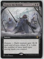 Drag to the Bottom (Extended Art) #401 Rare Dominaria United NM MTG