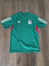 Green Adidas Mexico National Team Home T-Shirt Large 