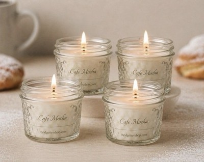 Soy Wax Candle Gift Set 4 Pack Choose Your Scent Handmade Small Batch Candles