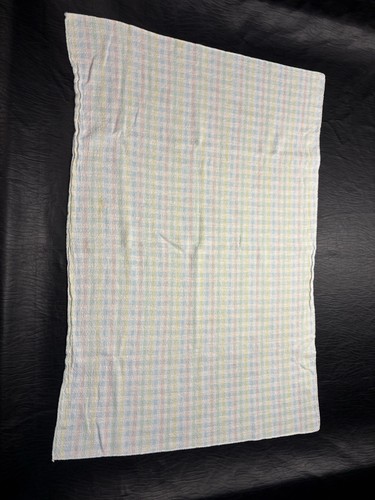 Vintage Pastell Baumwolle Baby Empfangsdecke etwa 2x3 Fuß - ohne Etikett - Bild 4 von 8