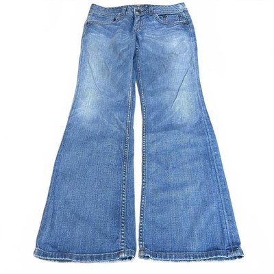 y2k Banana Republic Low Rise Wide Flare Bootcut Jeans Womens Size 4p , 28w