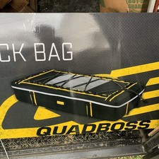NEW QUADBOSS REAR RACK BAG BLACK Reflective S...