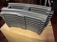 Peg Perego Large Gray Train Track 9 Curved Sections to Ride On Thomas, Santa Fe