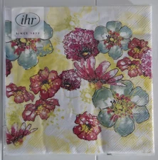 Boston International IHR  13x13 Floral  Lunch Napkins