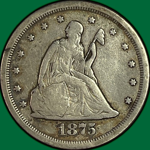 1875-S Twenty Cent Piece Very Fine VF Coin #47226