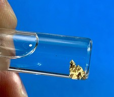 Alaskan-Yukon BC Gold Rush Natural Gold Nugget 0.10 Grams Genuine "In Bottle" 6901.86 per troy oz
