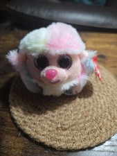 TY Puffies - RAINBOW the Poodle (4 inch) - New Stuffed Toy With Tags !