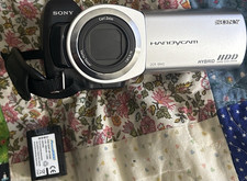 Sony Handycam DCR-SR45 Silver HDD/MS PRO Duo Camcorder 40x Zoom Battery Case