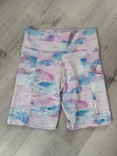 Sport-Shorts Gr. 146 Rosa Blau Meliert C&A Mädchen Hose Shorts