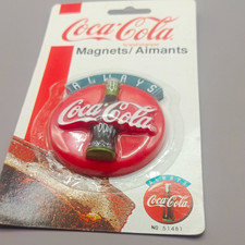 Coca-Cola Always Contour Bottle Logo Advertising Magnet, Original 1995