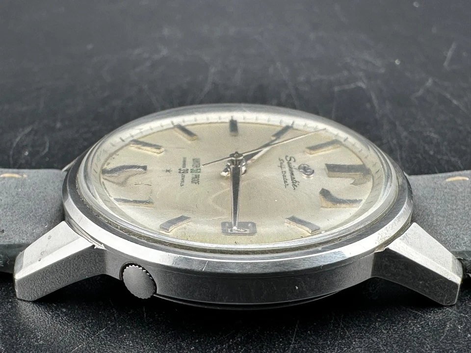 Мужские автоматические часы Seiko Seikomatic Self Dater 39j дата серебристый циферблат 37 мм J13085 - Изображение 4 из 4