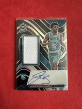 Panini Spectra Prizm James Bouknight Rookie Jersey Auto #213 /149 Hornets NBA
