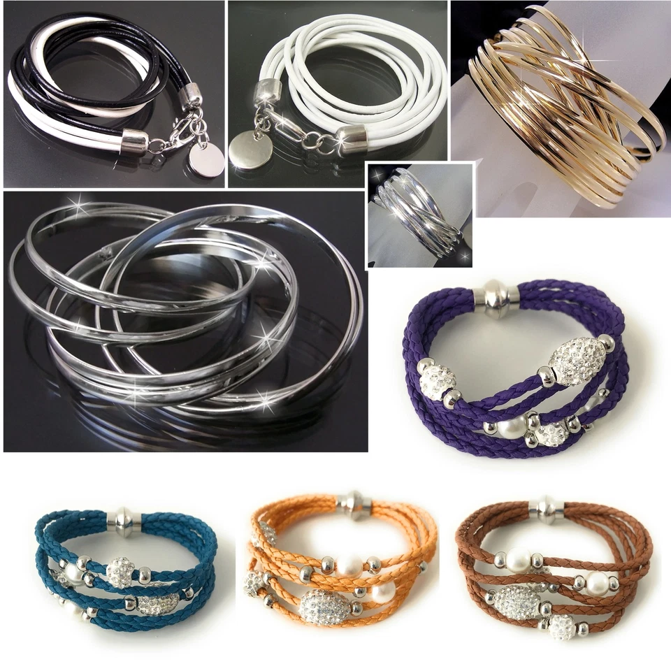 Sonderposten Modeschmuck Restposten 200 Teile Ohrringe Ketten Armbänder P3005 - Bild 4 von 4