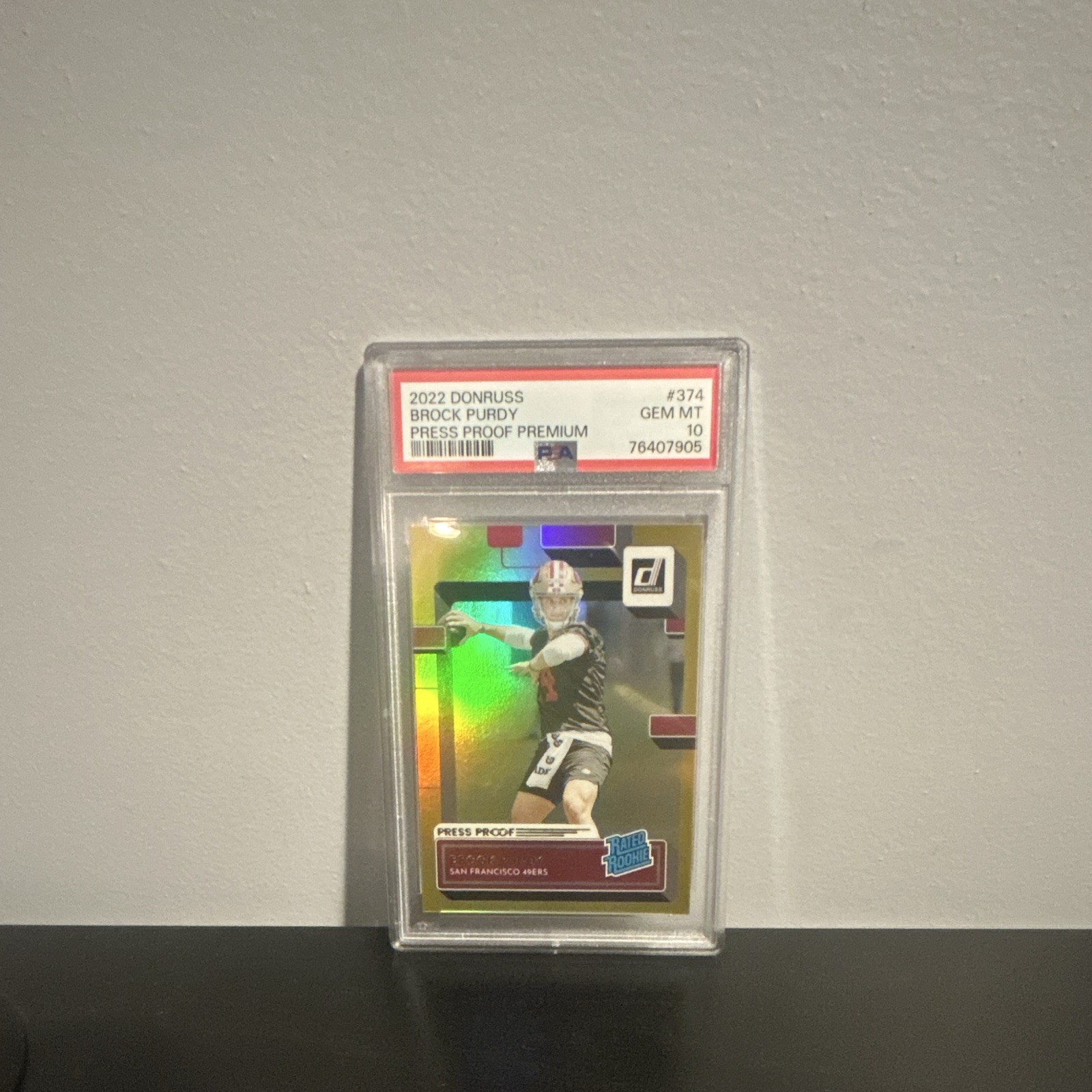 Brock Purdy Panini Donruss #374 Press Proof Premium