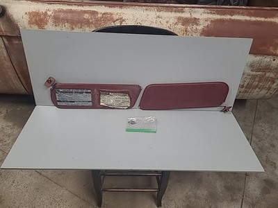 1980-1986 Ford F-series Bronco Sun Visor Set Vinyl Red F150 F250 F350 Used