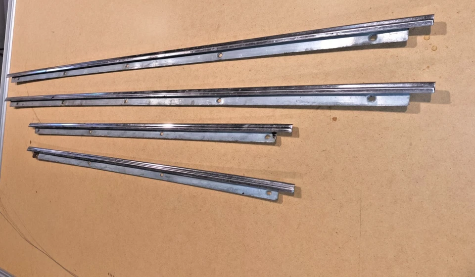 1966 1967 Buick GS Skylark 340 400 2 dr. Hardtop Upper Door Panel Trim Moldings - Image 2 of 2