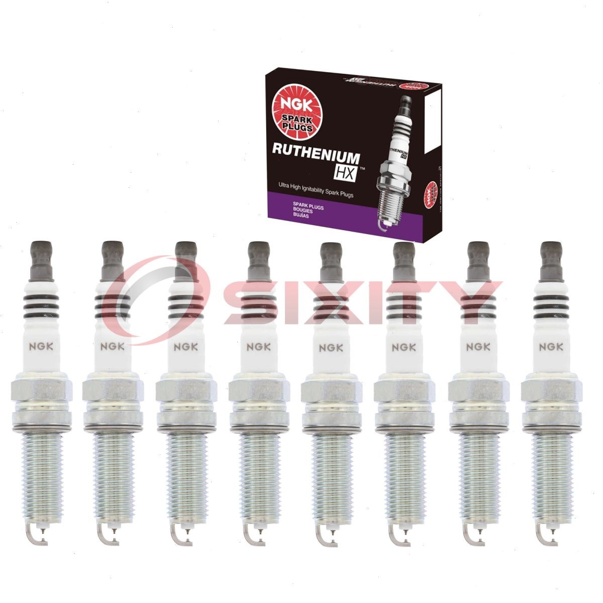 8 pcs NGK Ruthenium HX Spark Plugs for 2017 Genesis G80 5.0L V8 - Engine Kit jd
