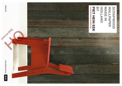 Ansichtskarte::Werbung, Piet Hein Eek, Altholztapete
