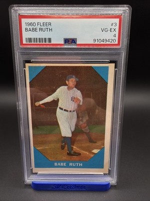 Babe Ruth 1960 Fleer #3 PSA 4