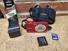 Sony Cybershot DSC-W560 14.1MP Digital Camera Bundle RED Tested SD Battery Chrg
