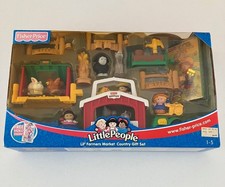 Fisher Price Little People Lil' Farmers Market Country Gift Set Hard to Find