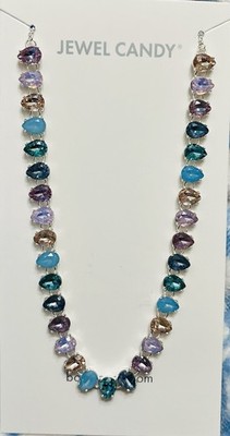 Bomb Party Retro Jewel Candy Necklace 6 RBP5429 Cotton Candy Dreams HTF
