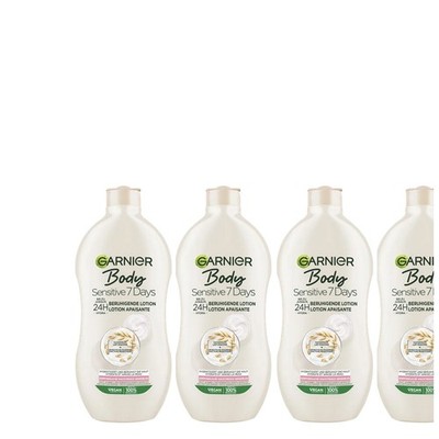 4x400ml Garnier Bodylotion Sensitive 7 Days 24H Feuchtigkeit & beruhigend vegan