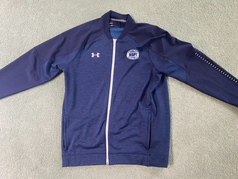UnderArmour Full Zip Performance Workout Jackets Mens Large Loose Navy
